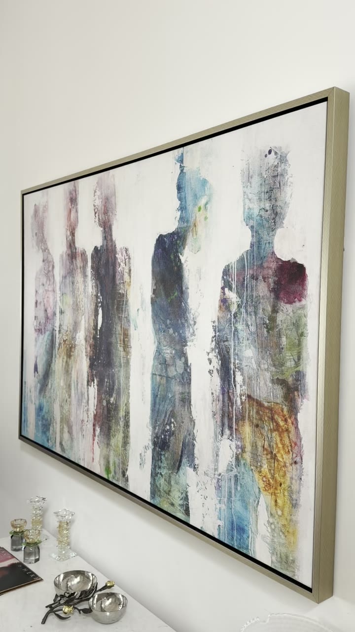 Custom float-framed canvas artwork poster